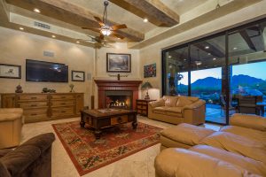 living room luxury home builder in Scottsdale