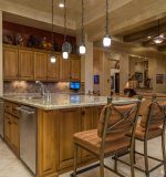 large island in custom built luxury kitchen Scottsdale