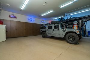 custom built car garage